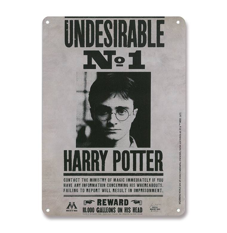 Logoshirt Harry Potter - Undesirable No. 1 - Blechschild A5