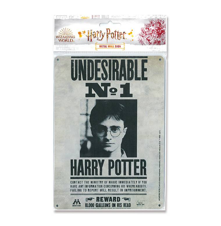 Logoshirt Harry Potter - Undesirable No. 1 - Blechschild A5 Zeitbegrenzte Promotion