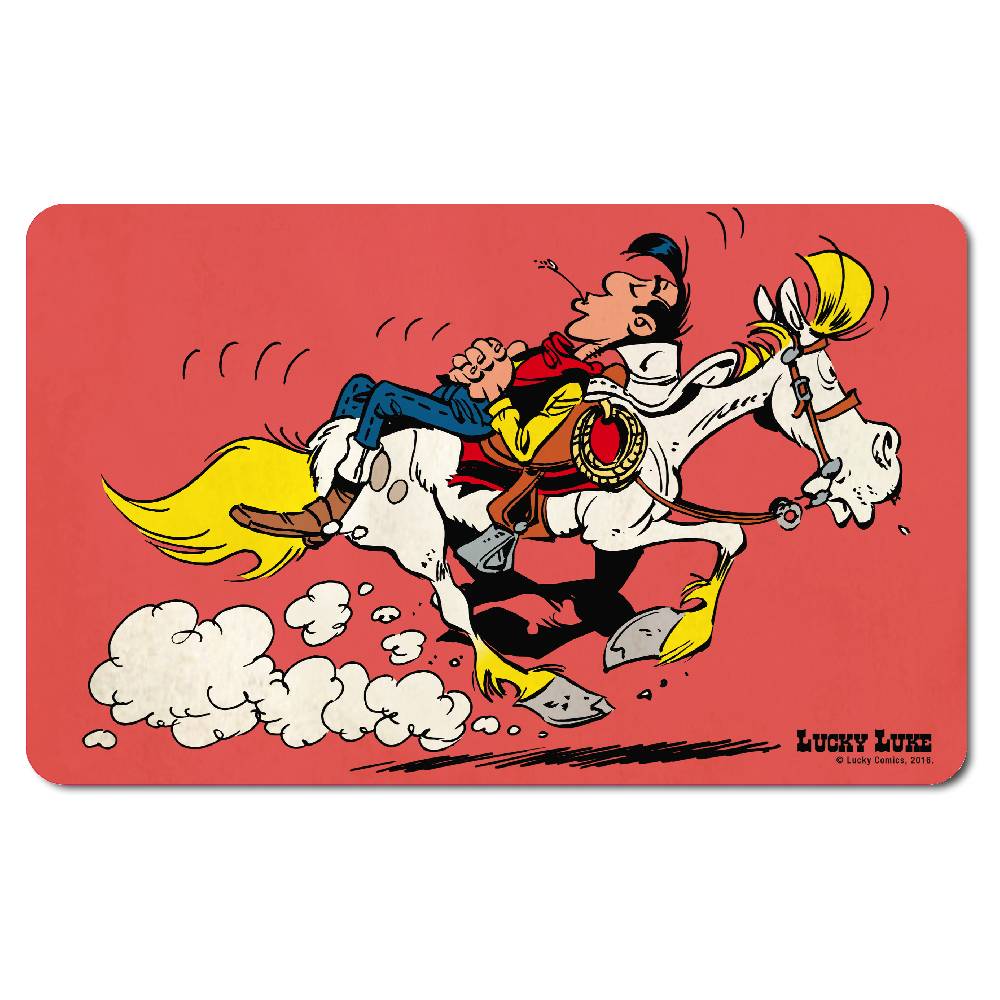 Logoshirt Lucky Luke - Riding On Jolly Jumper - Frühstücksbrettchen