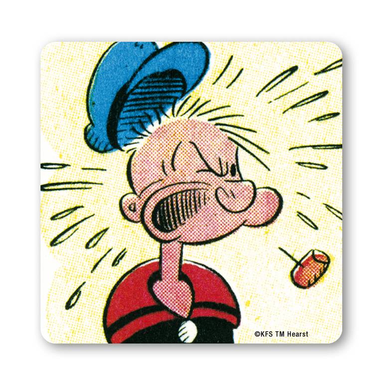 Logoshirt Popeye der Seemann - What The Hell - Untersetzer