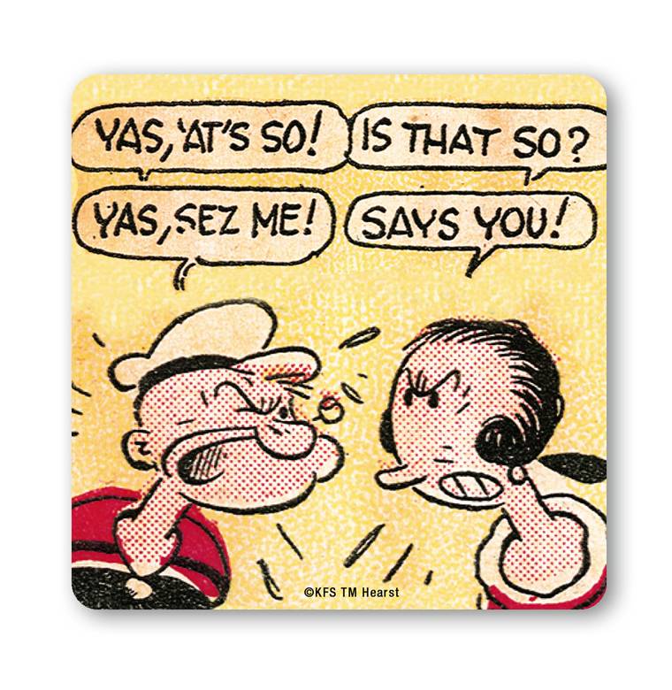 Logoshirt Popeye der Seemann - Popeye & Olivia - Says You! - Untersetzer