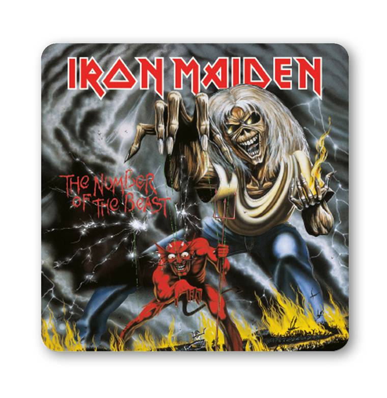 Logoshirt Untersetzer Iron Maiden - The Number of the Beast