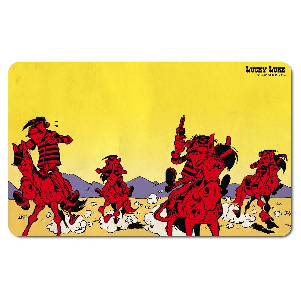 Logoshirt Lucky Luke - Daltons - Sunset - Frühstücksbrettchen