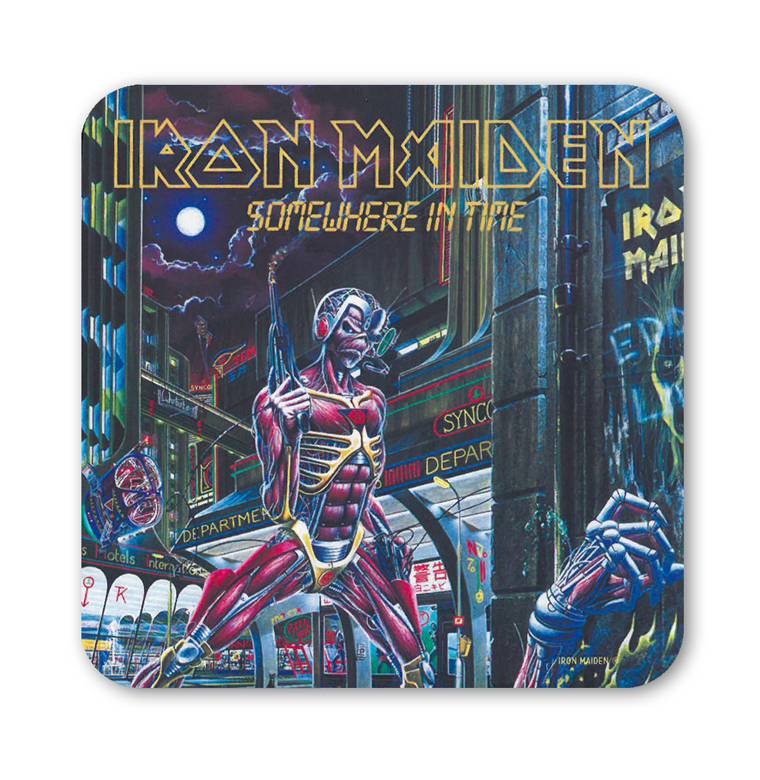 Logoshirt Untersetzer Iron Maiden - Somewhere In Time