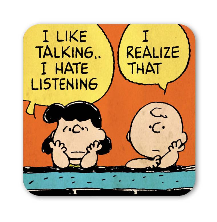 Logoshirt Charlie Brown & Freunde - Peanuts - Weise Worte - 6er Set - Untersetzer Großer Ausverkauf