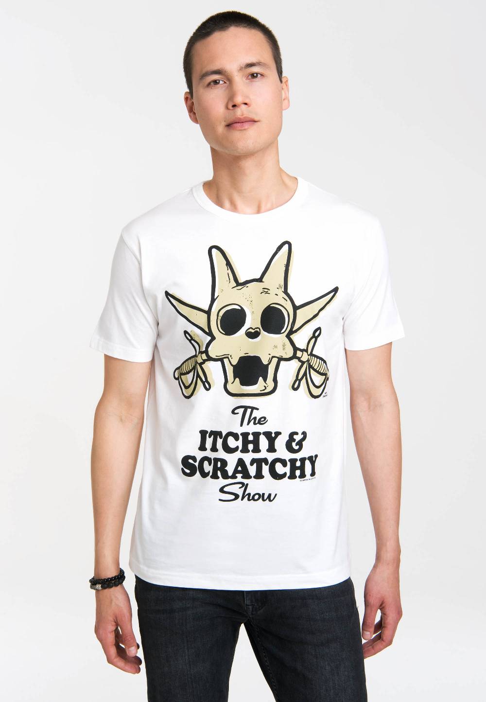 Logoshirt The Simpsons - Itchy & Scratchy Show - Scratchy - T-Shirt Print - Herren Zeitlich begrenztes Angebot