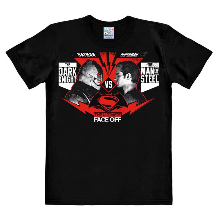 Logoshirt Batman vs Superman - The Ultimate Face Off - DC Comics - T-Shirt Print - Herren
