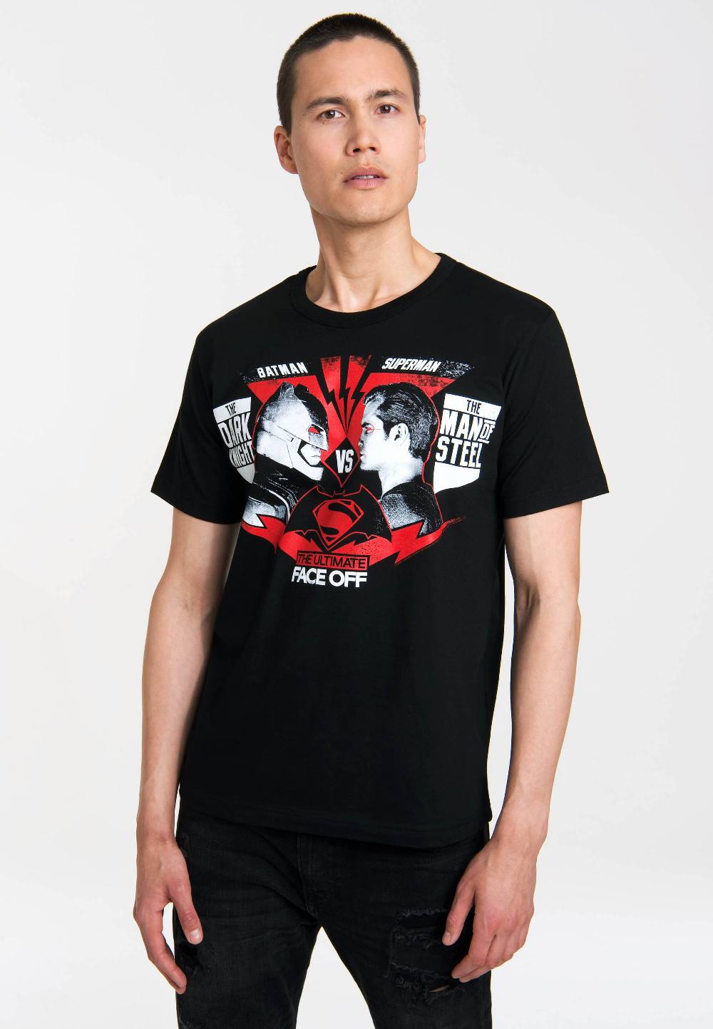 Logoshirt Batman vs Superman - The Ultimate Face Off - DC Comics - T-Shirt Print - Herren Große Rabatte
