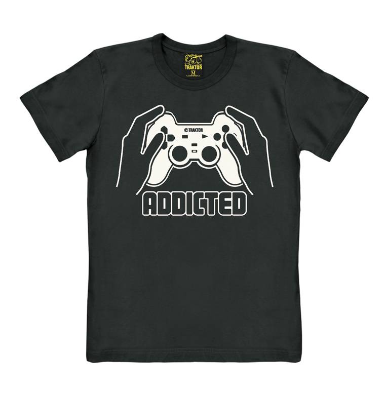 Logoshirt Addicted - Gamecontroller - T-Shirt Print