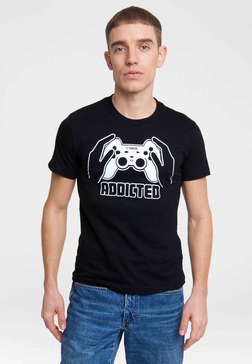 Logoshirt Addicted - Gamecontroller - T-Shirt Print Super Sparpreis