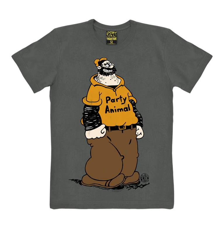 Logoshirt Popeye der Seemann - Brutus - Party Animal - T-Shirt Print