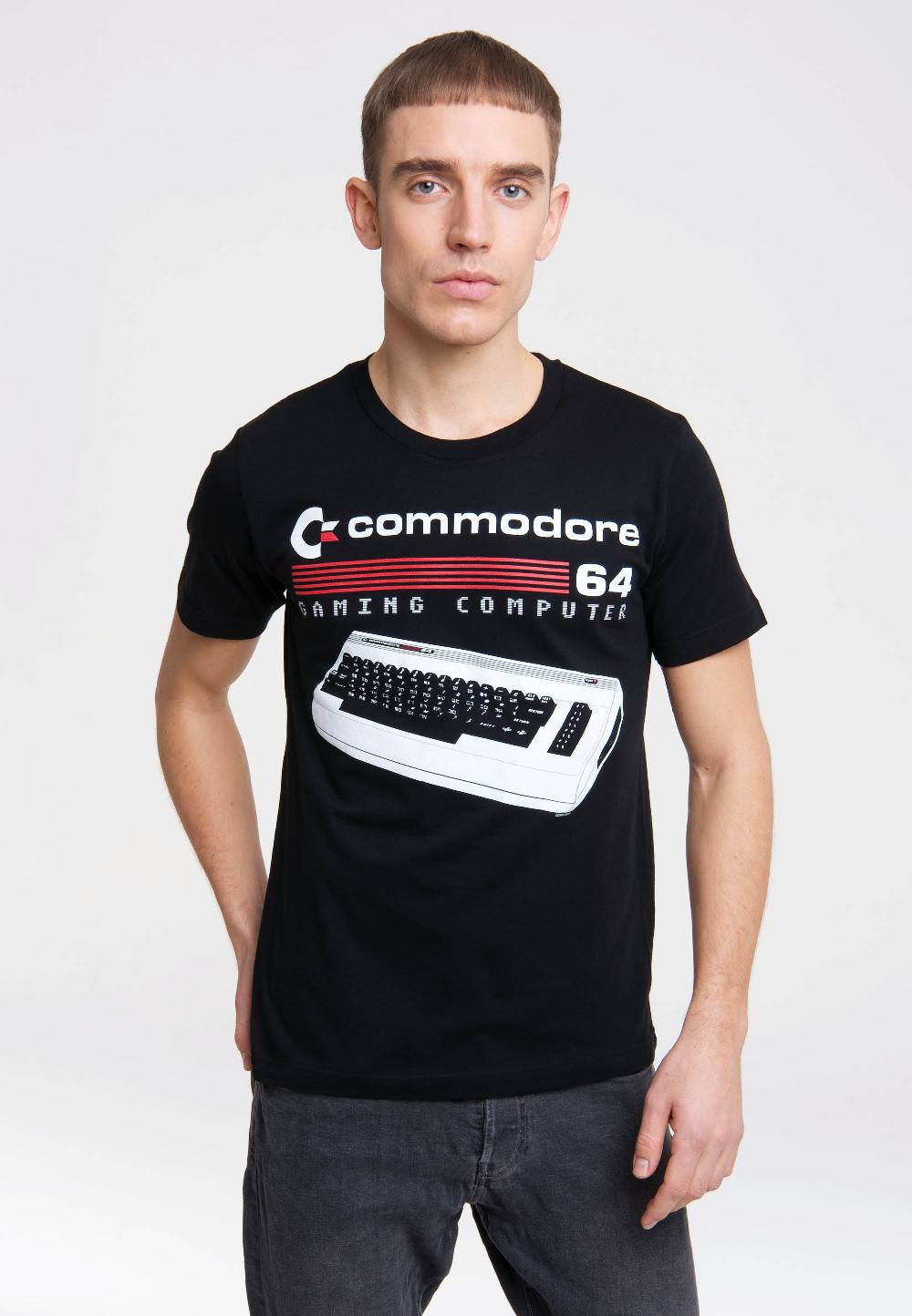 Logoshirt Commodore 64 - Gaming Computer - Tastatur - T-Shirt Print Nur noch ein Tag übrig