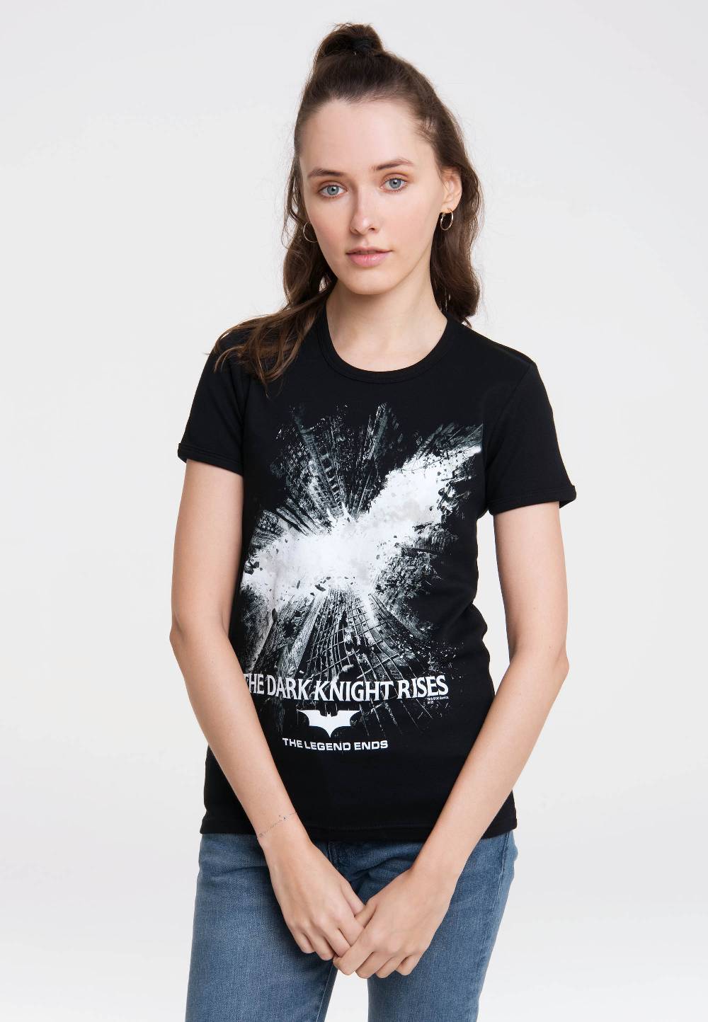 Logoshirt Batman - The Dark Knight Rises - DC Comics - T-Shirt Print - Damen Super Rabatt