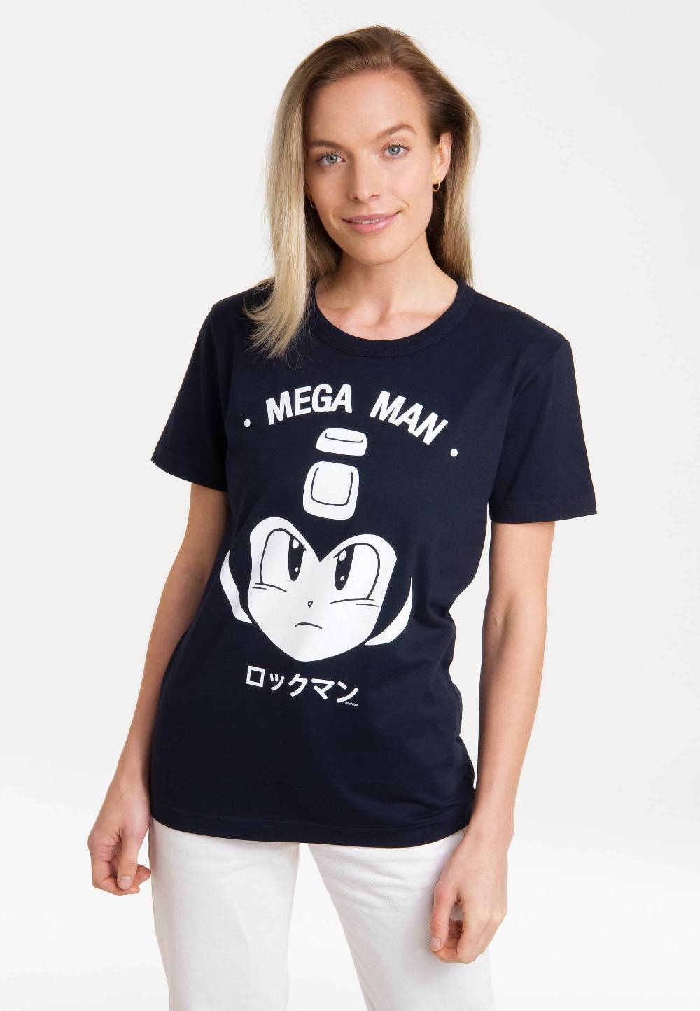 Logoshirt Mega Man - Gesicht - Capcom - T-Shirt Print - Damen Black Friday Preise