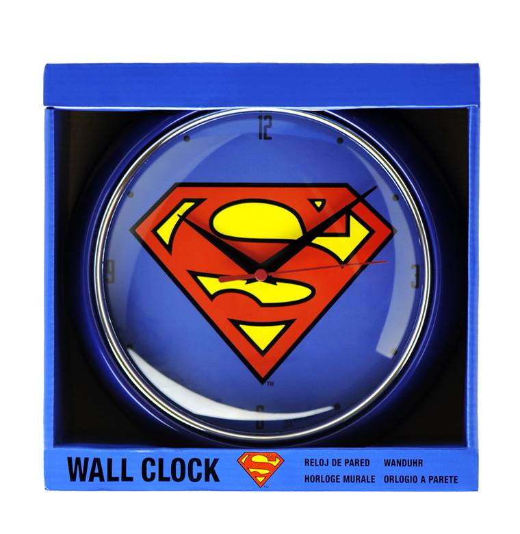 Logoshirt Superman - Logo - DC Comics - Retro - Wanduhr Blitzangebot