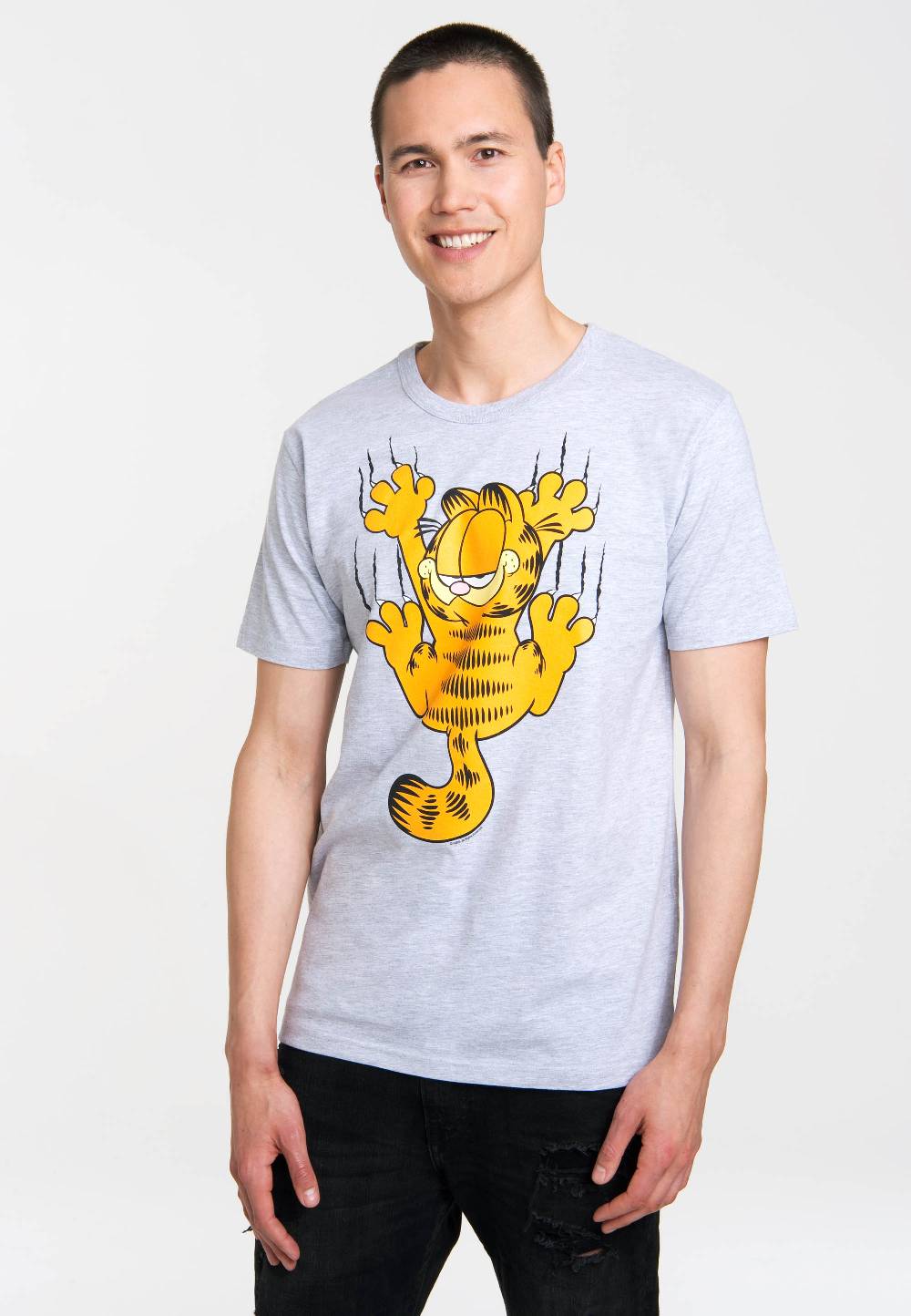 Logoshirt Garfield - Scratches - T-Shirt Print - Herren Nur für heute