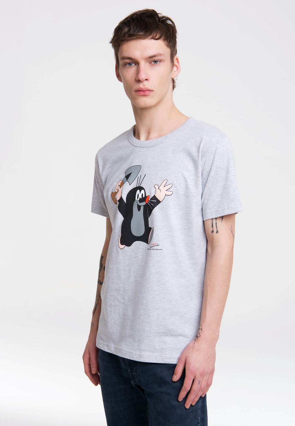 Logoshirt Der kleine Maulwurf - Juhu - T-Shirt Print - Herren Sonderangebot der Fabrik