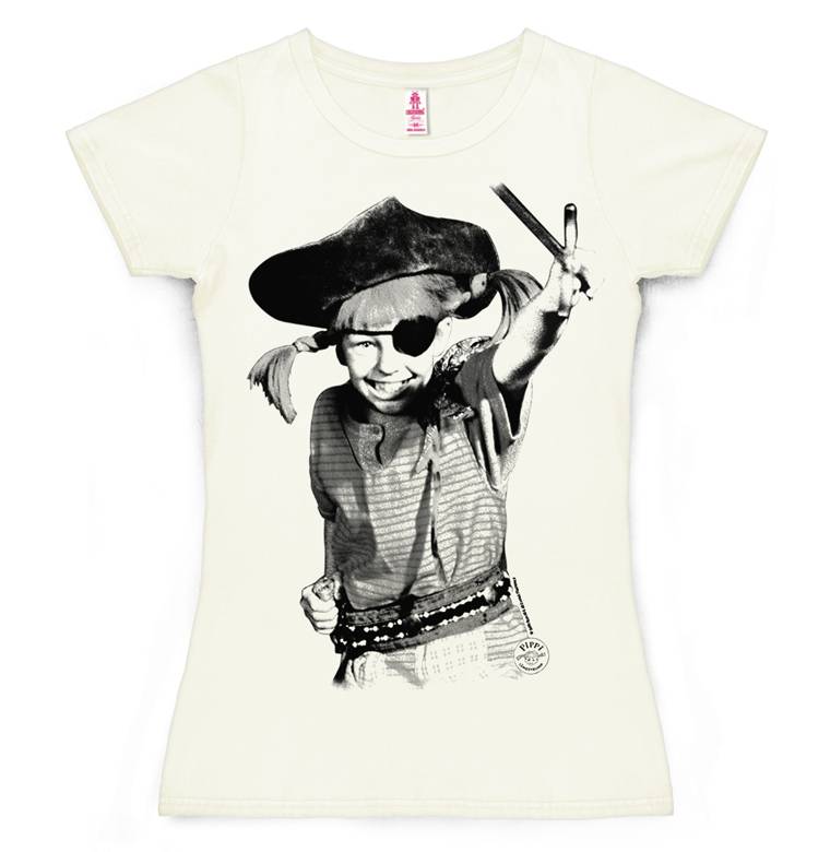 Logoshirt Pippi Langstrumpf - Pirat - T-Shirt Print - Damen