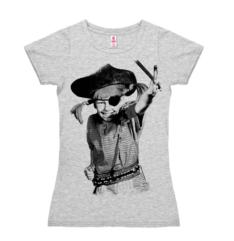 Logoshirt Pippi Langstrumpf - Pirat - T-Shirt Print - Damen Speichern exportieren