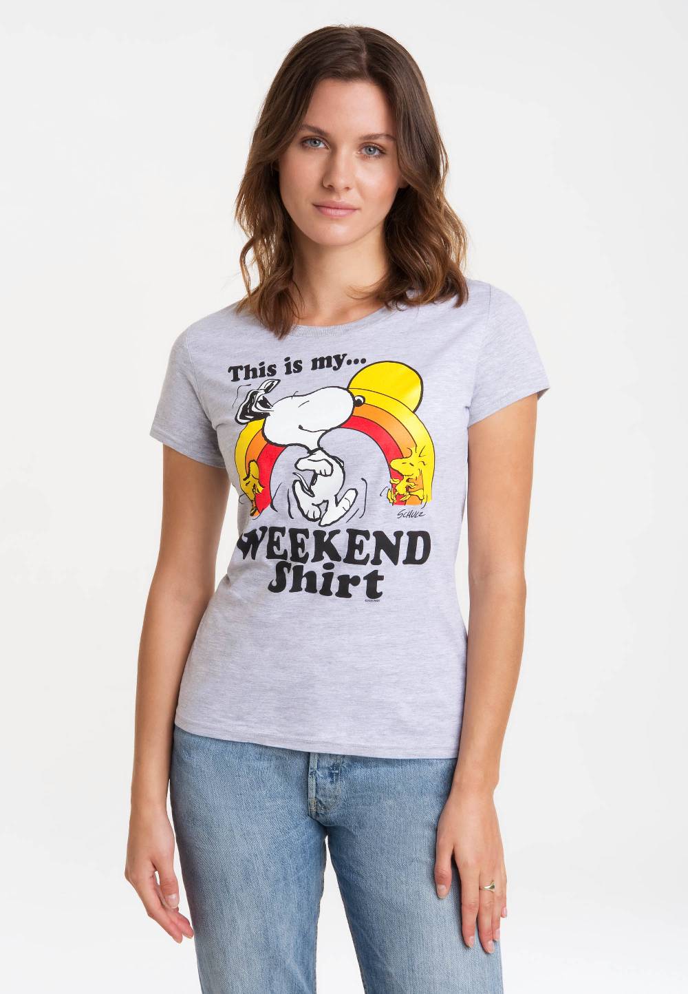 Logoshirt Peanuts - Snoopy & Woodstock - Weekend Shirt - T-Shirt Print - Damen Outlet