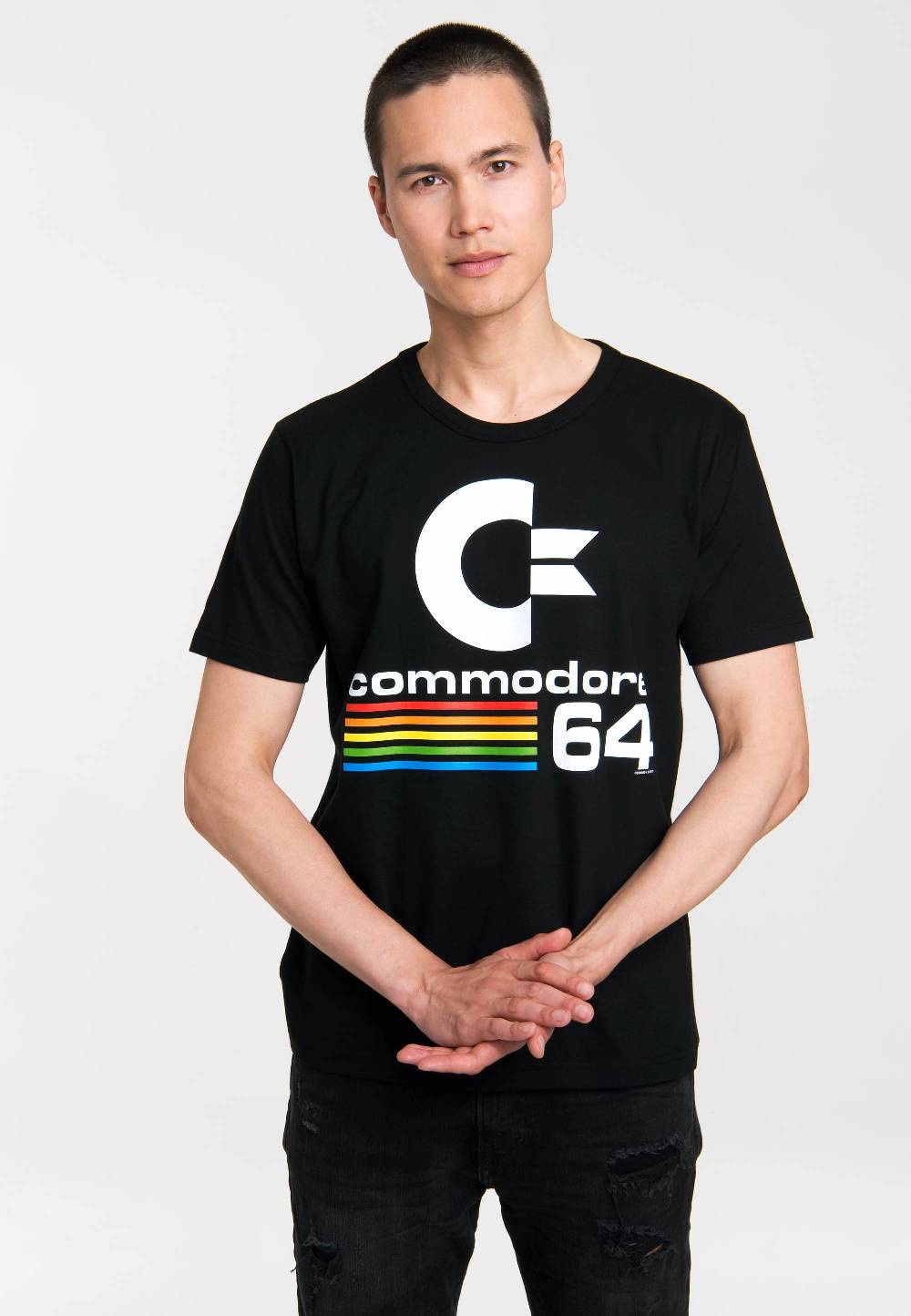 Logoshirt Commodore 64 - C64 Logo - T-Shirt Print - Herren im Angebot