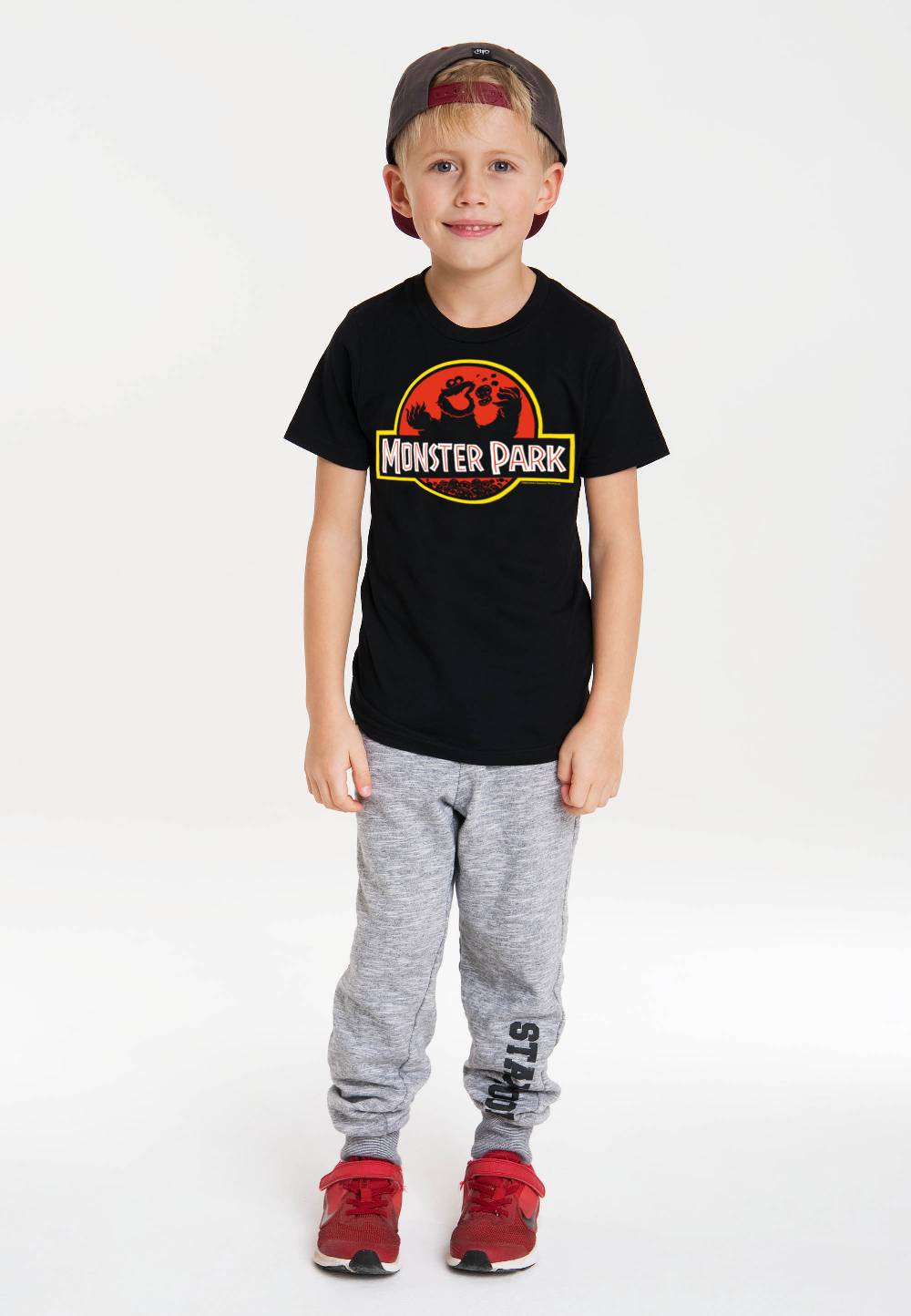 Logoshirt Sesamstrasse - Krümelmonster - Monster Park - Bio - T-Shirt Print - Kinder Fabrikverkauf