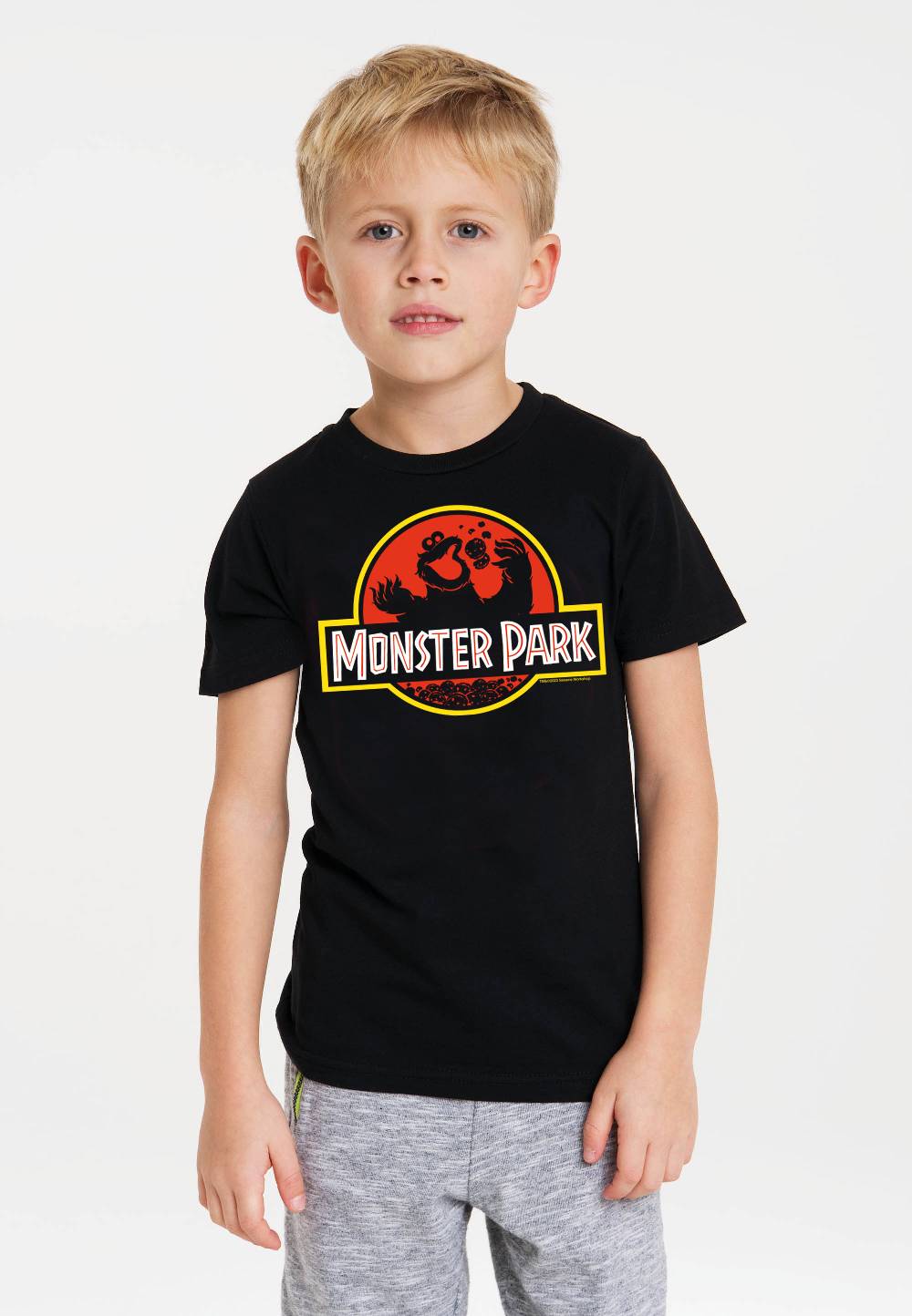 Logoshirt Sesamstrasse - Krümelmonster - Monster Park - Bio - T-Shirt Print - Kinder Fabrikverkauf