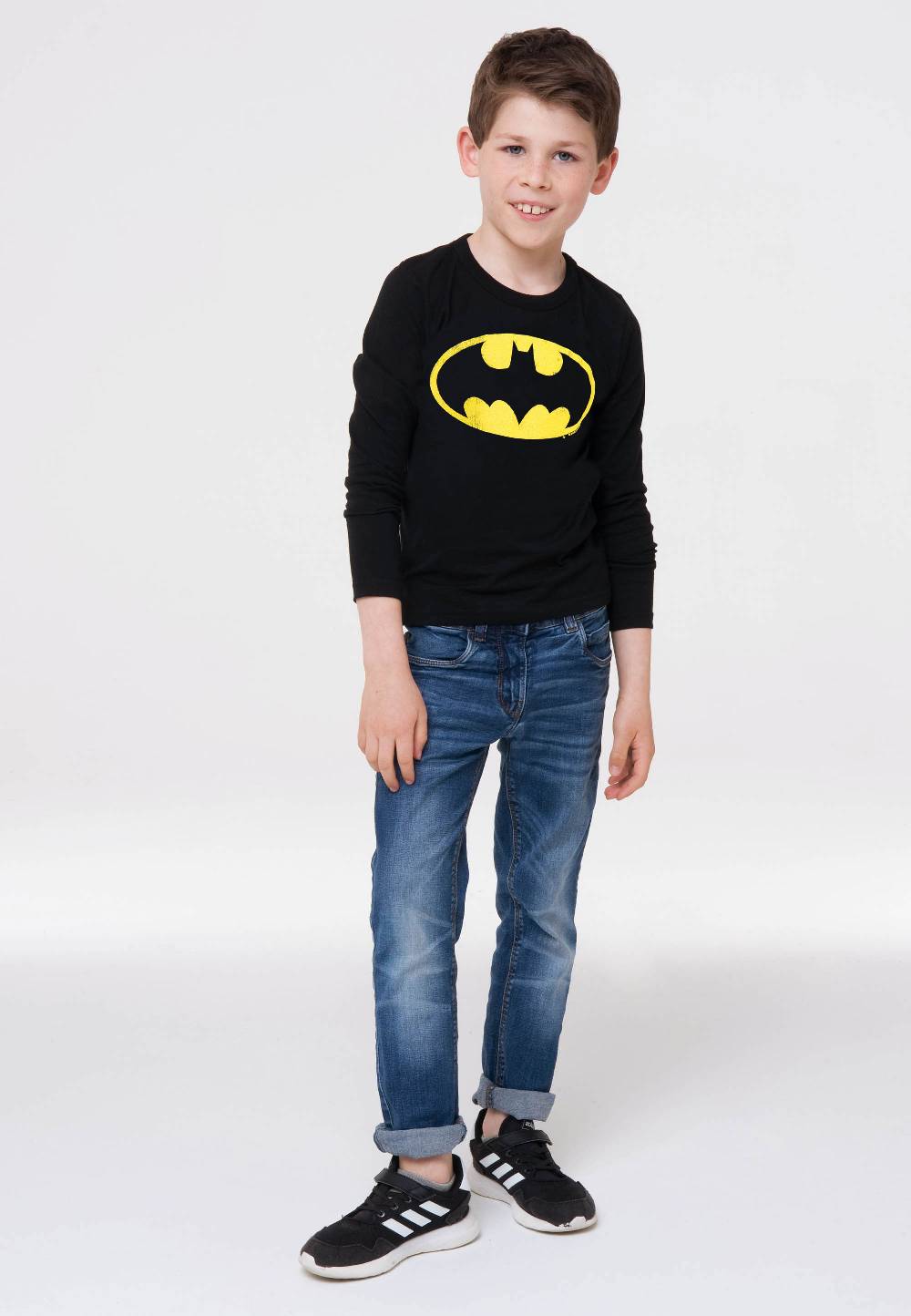 Logoshirt DC - Batman - Logo - DC Comics - Langarmshirt Print - Kinder Blitzverkäufe