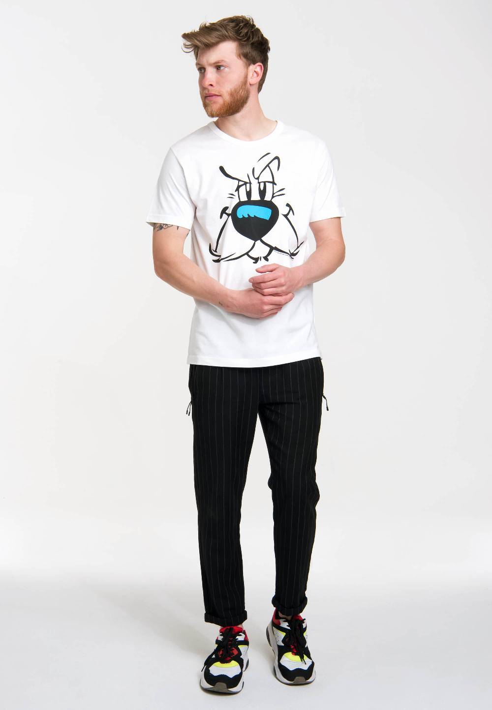 Logoshirt Asterix & Obelix - Idefix - Gesicht - T-Shirt Print - Herren Sonderangebot