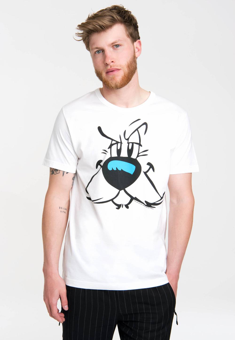 Logoshirt Asterix & Obelix - Idefix - Gesicht - T-Shirt Print - Herren Sonderangebot
