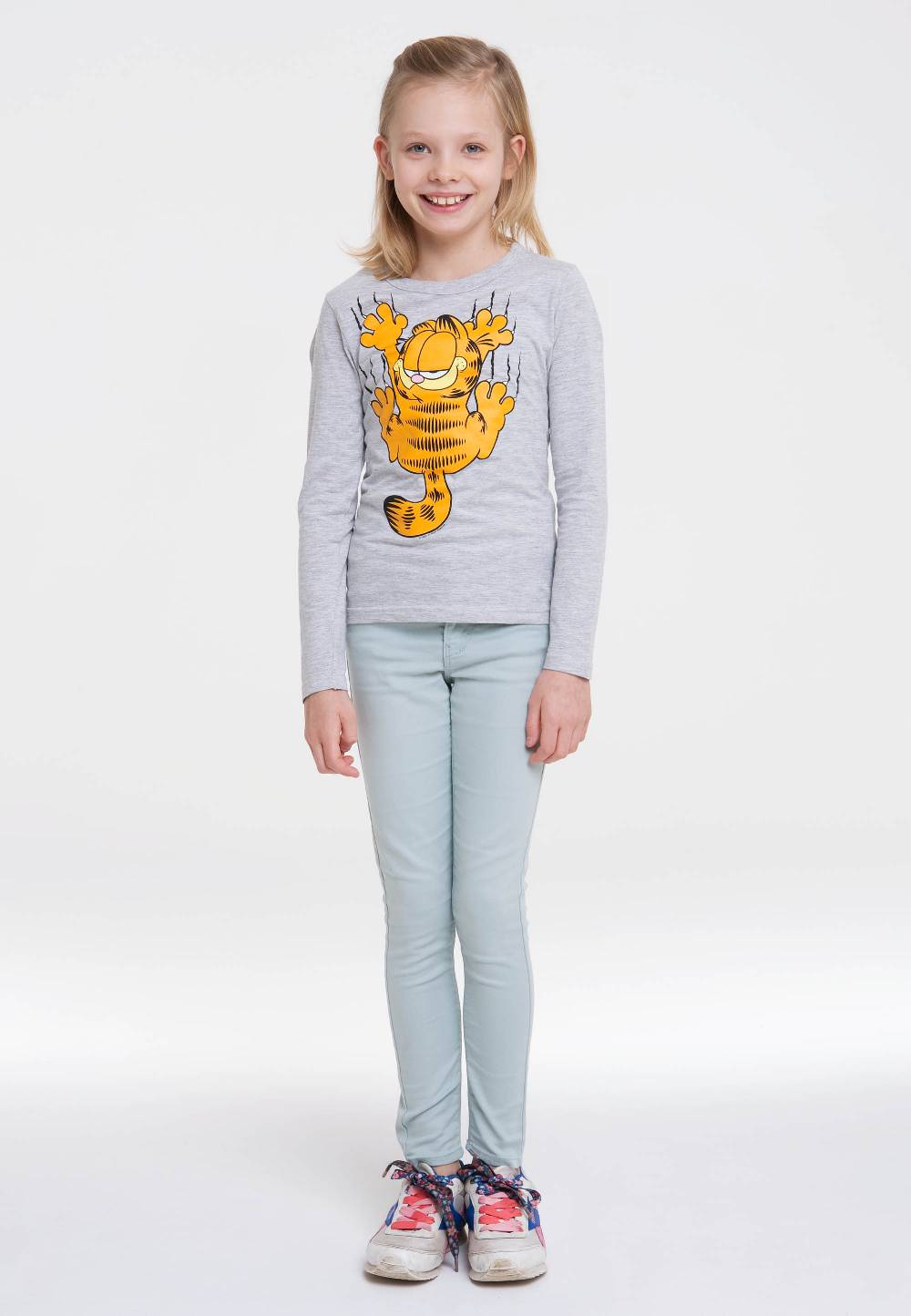 Logoshirt Garfield - Scratches - Langarmshirt Print - Kinder Heißer Verkauf