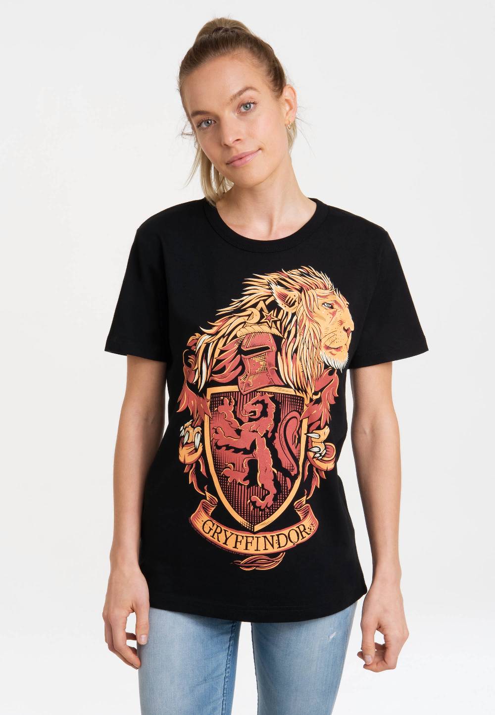 Logoshirt Harry Potter - Gryffindor - Logo - Wappen - Löwe - T-Shirt Print - Damen Neueste Mode