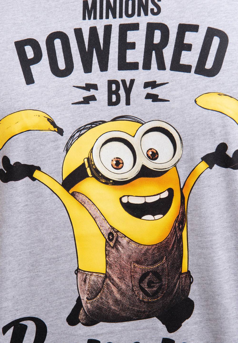 Logoshirt Minions - Bob - Powered By Bananas - T-Shirt Print - Herren Zeitlich begrenztes Angebot