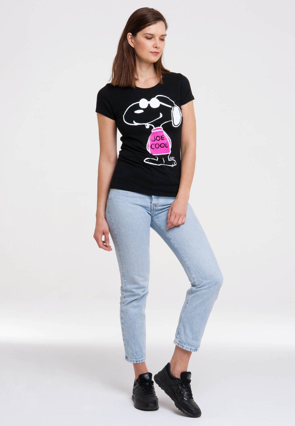 Logoshirt Peanuts - Snoopy - Joe Cool Pink - T-Shirt Print - Damen Exklusive Angebote