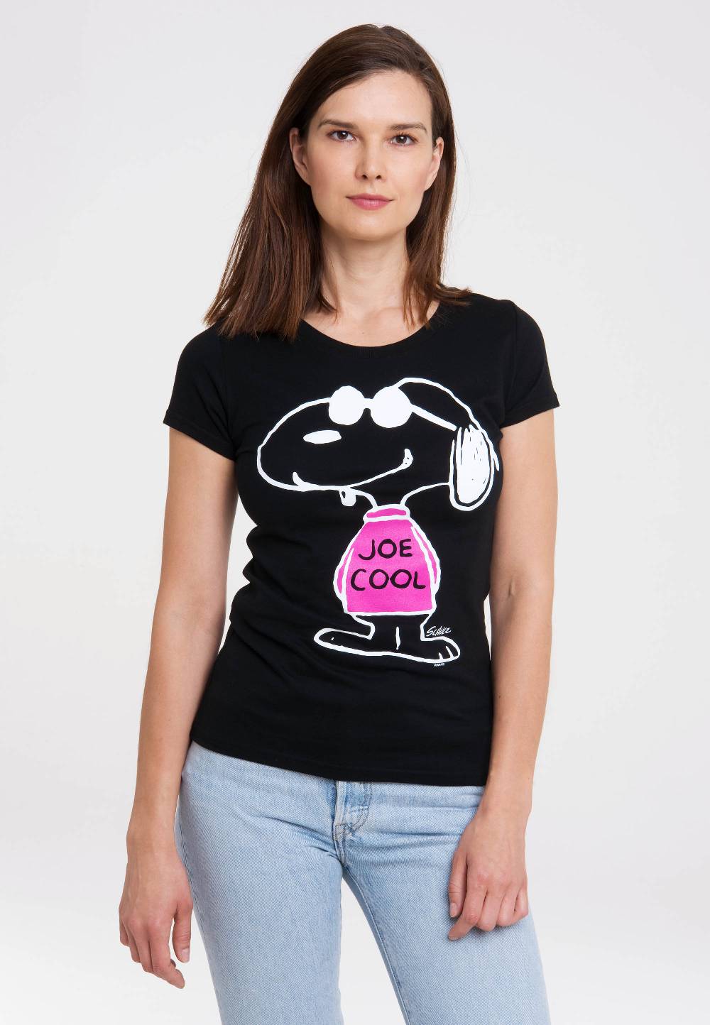 Logoshirt Peanuts - Snoopy - Joe Cool Pink - T-Shirt Print - Damen Exklusive Angebote