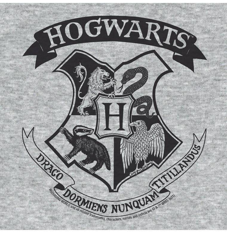 Logoshirt Harry Potter - Hogwarts - Logo Schwarz - Baby Body - Kurzarm Neuheiten