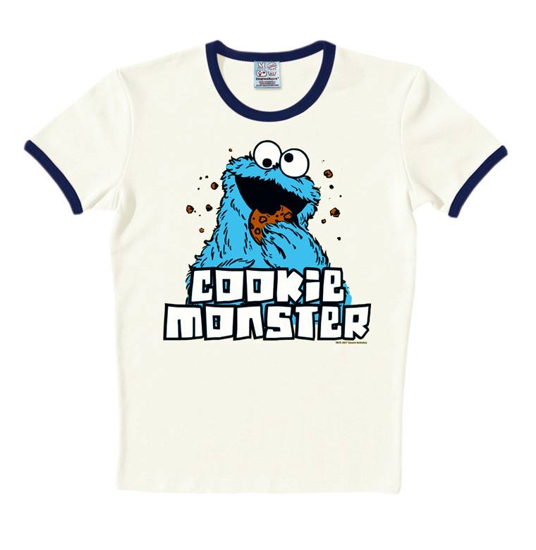 Logoshirt Sesamstrasse - Krümelmonster - T-Shirt Print - Damen Tägliche Deals