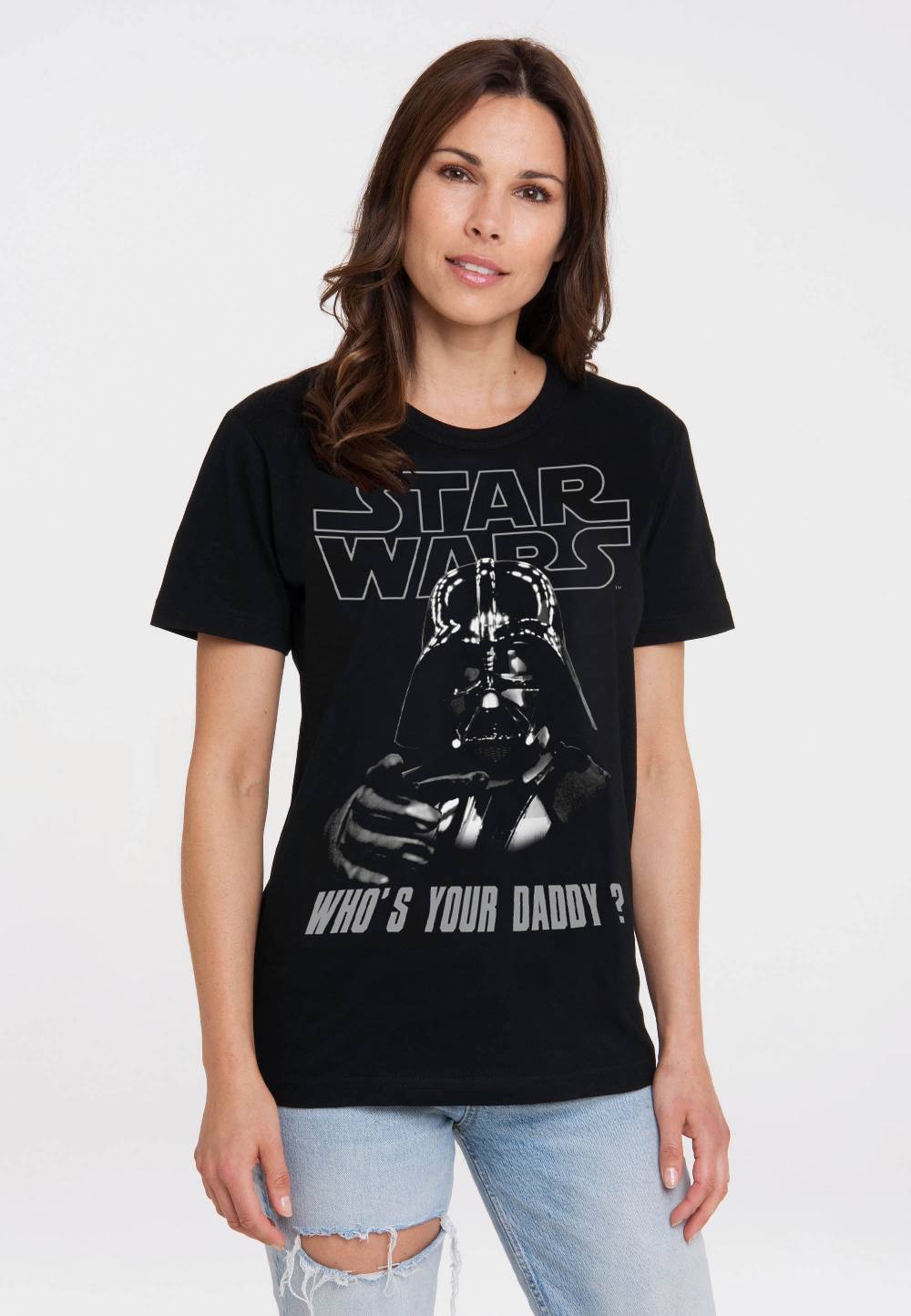 Logoshirt Star Wars - Darth Vader - Who´s Your Daddy? - T-Shirt Print - Damen Riesige Ersparnisse