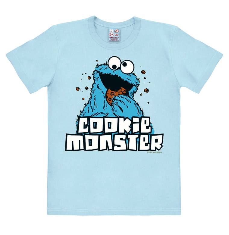 Logoshirt Sesamstrasse - Krümelmonster - Cookie Monster - T-Shirt Print - Damen