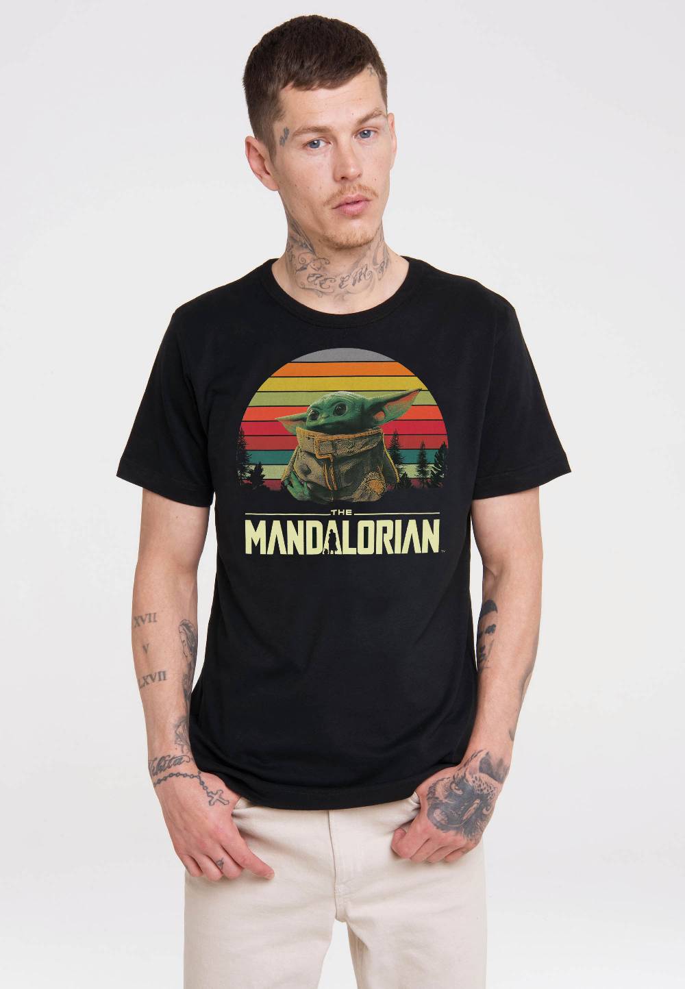 Logoshirt Star Wars - The Mandalorian - Baby Yoda - T-Shirt Print - Herren Riesige Rabatte