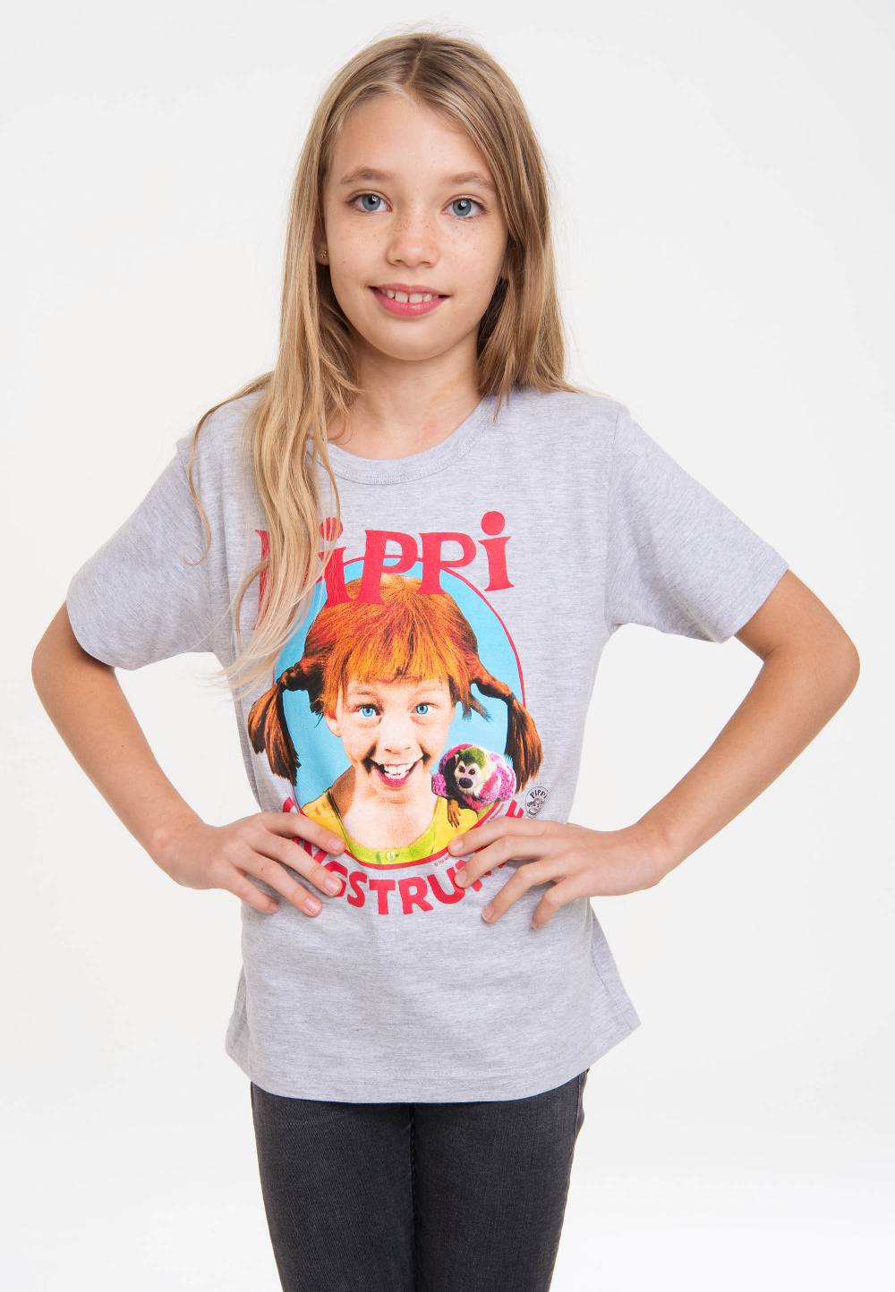 Logoshirt Pippi - Portrait - Pippi Langstrumpf - Bio - T-Shirt Print - Kinder Kostenloser Versand international