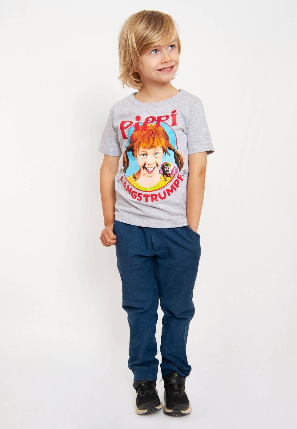Logoshirt Pippi - Portrait - Pippi Langstrumpf - Bio - T-Shirt Print - Kinder Kostenloser Versand international