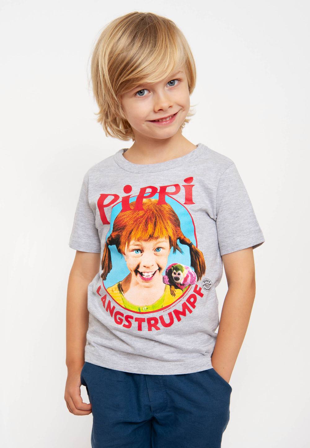 Logoshirt Pippi - Portrait - Pippi Langstrumpf - Bio - T-Shirt Print - Kinder Kostenloser Versand international