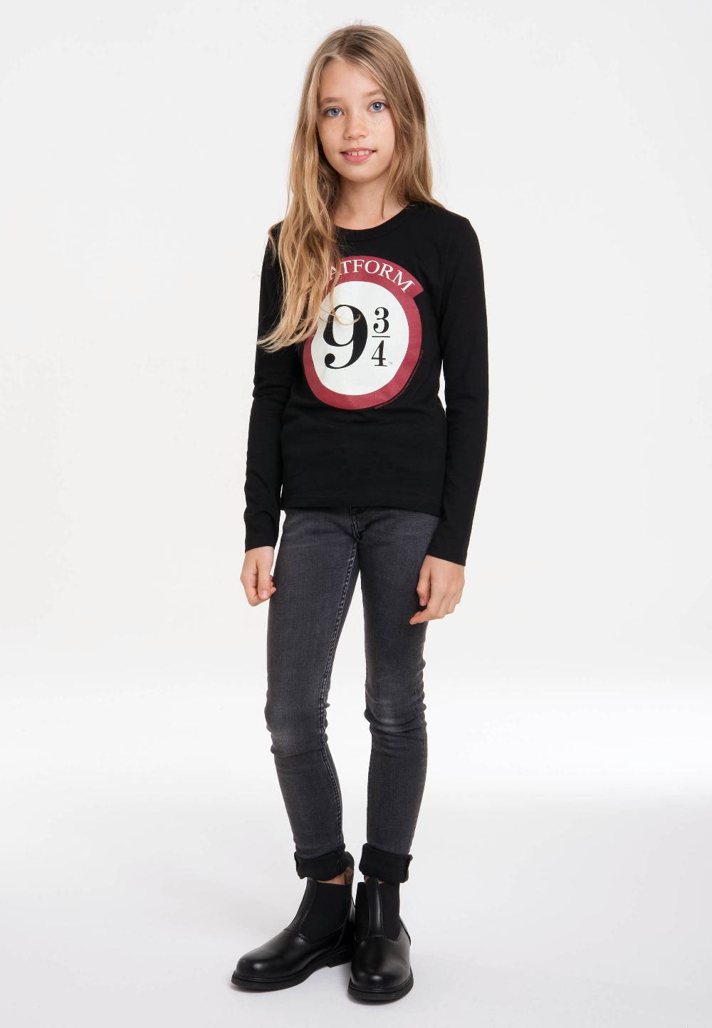 Logoshirt Harry Potter - Gleis 9 3/4 - Hogwarts Express - Langarmshirt Print - Kinder Begrenzt auf 3 Tage