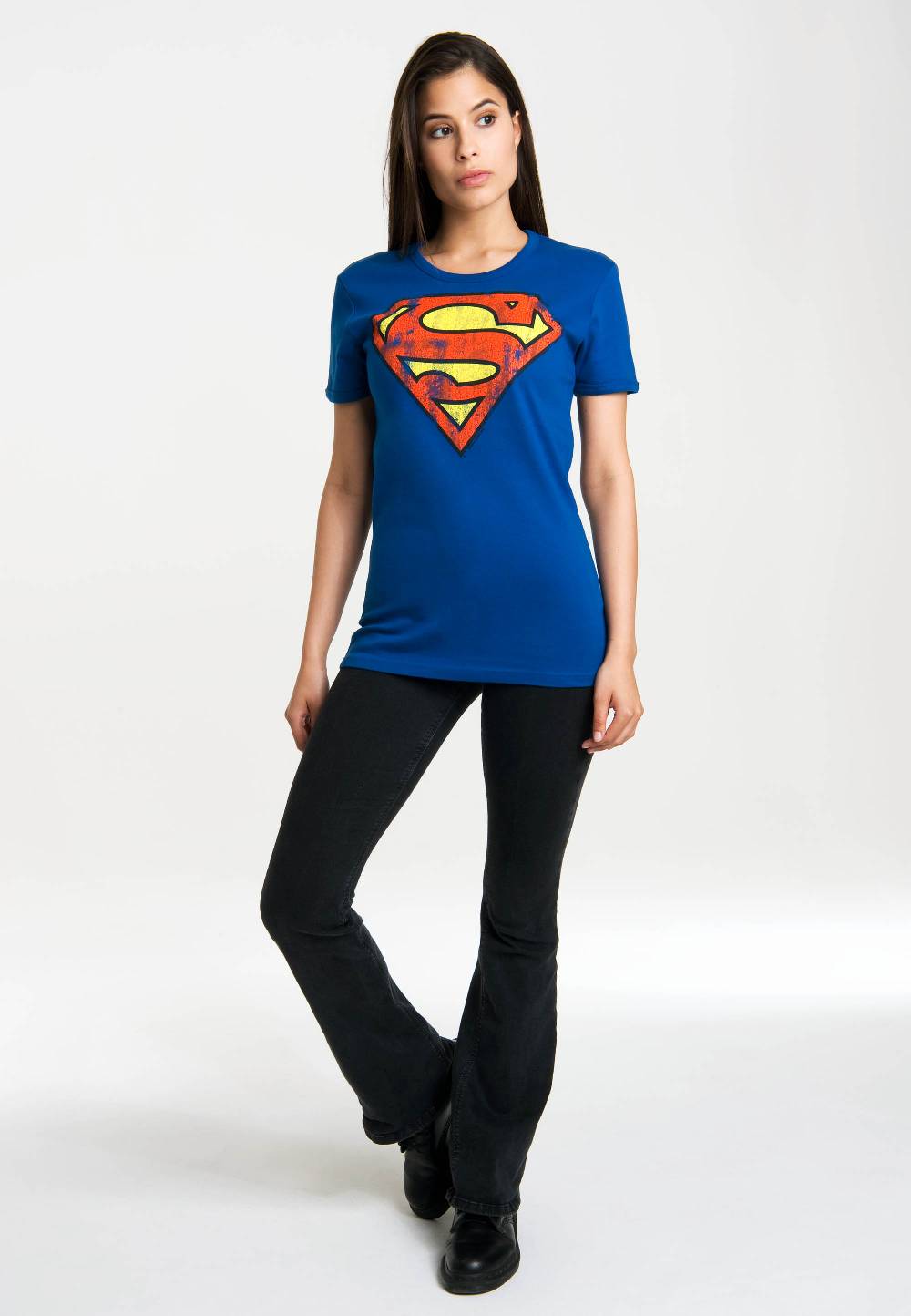 Logoshirt Superman - Logo - DC Comics - T-Shirt Print - Damen Im Verkauf