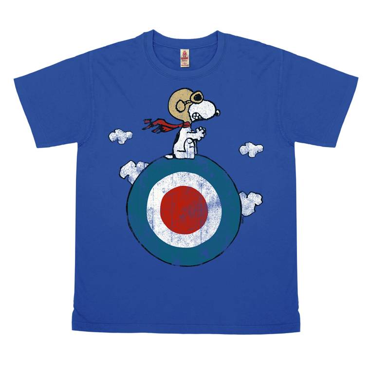 Logoshirt Peanuts - Snoopy - Pilot - Target - T-Shirt Vintage Print - Damen Rabatte dieses Monats