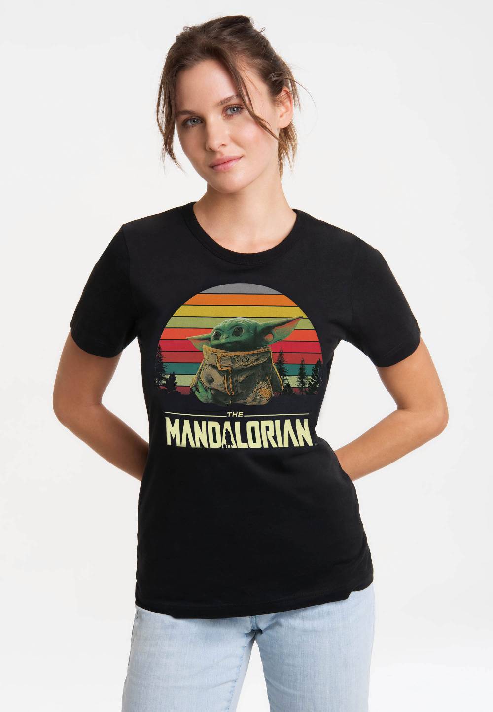Logoshirt Star Wars - The Mandalorian - Baby Yoda - T-Shirt Print - Damen Outlet