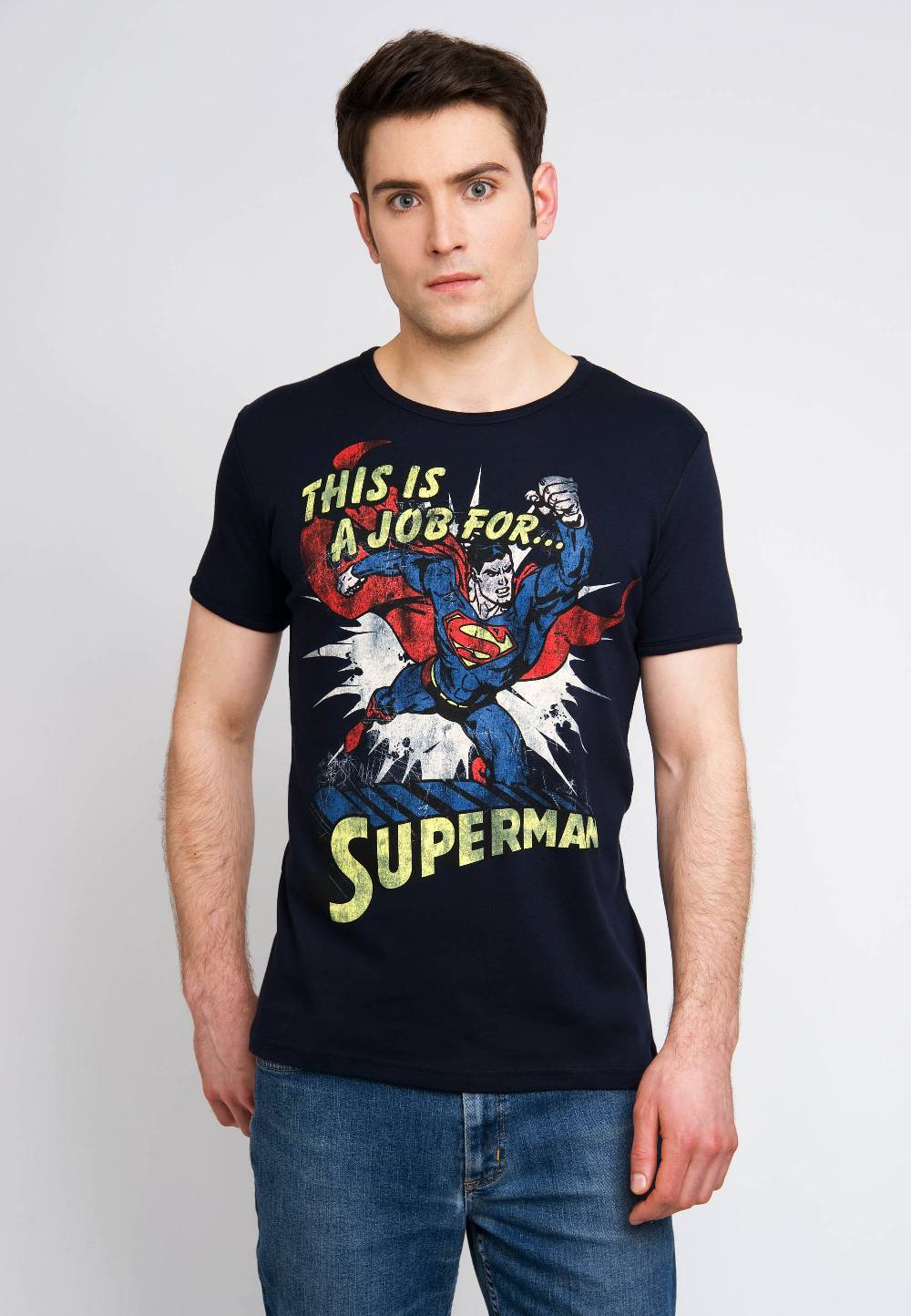 Logoshirt Superman - This Is A Job - DC Comics - T-Shirt Print - Herren Günstiger Verkauf