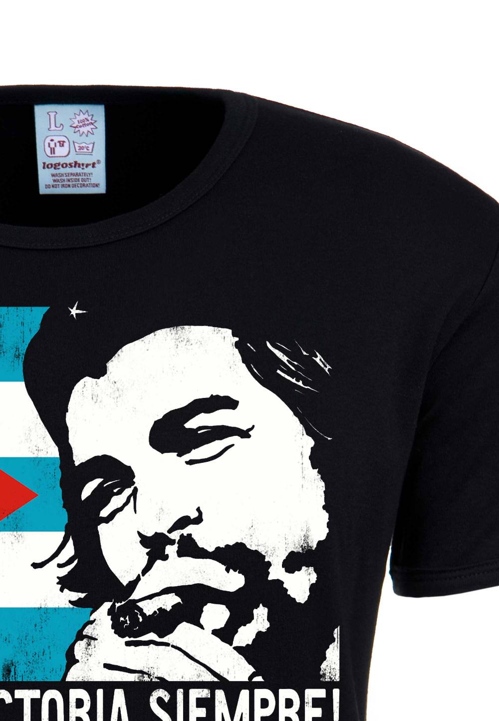 Logoshirt Che Guevara - Cuban Flag - T-Shirt Print - Herren Limitierter Zeitrabatt