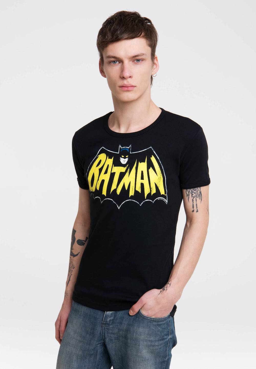 Logoshirt Batman - Fledermaus - DC Comics - T-Shirt Print - Herren Fabrik Onlineshop